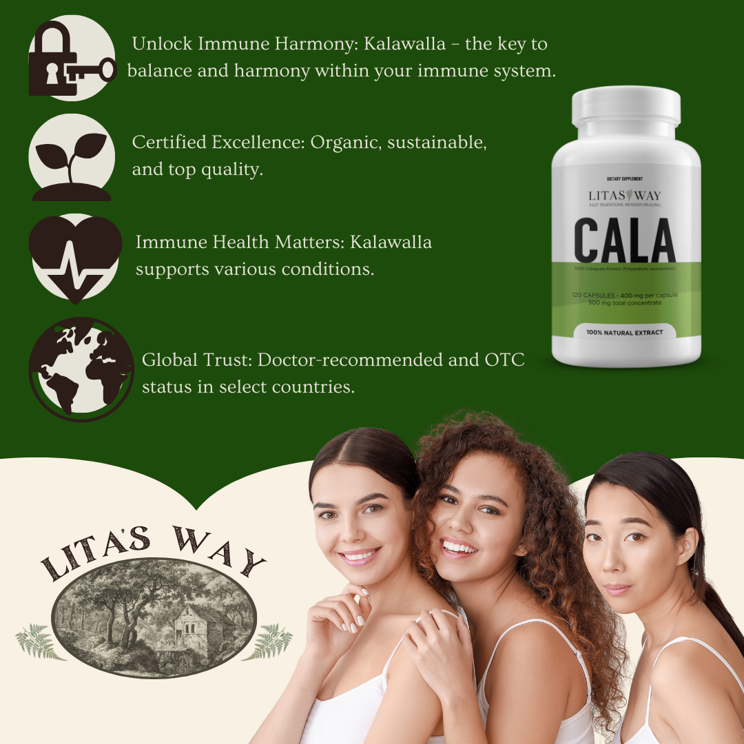 100% Calaguala with Polypodium Leucotomos - 400mg (120 Caps)