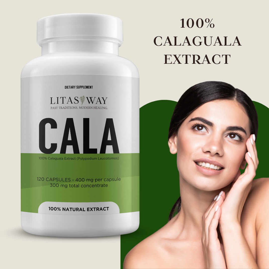 100% Calaguala with Polypodium Leucotomos - 400mg (120 Caps)